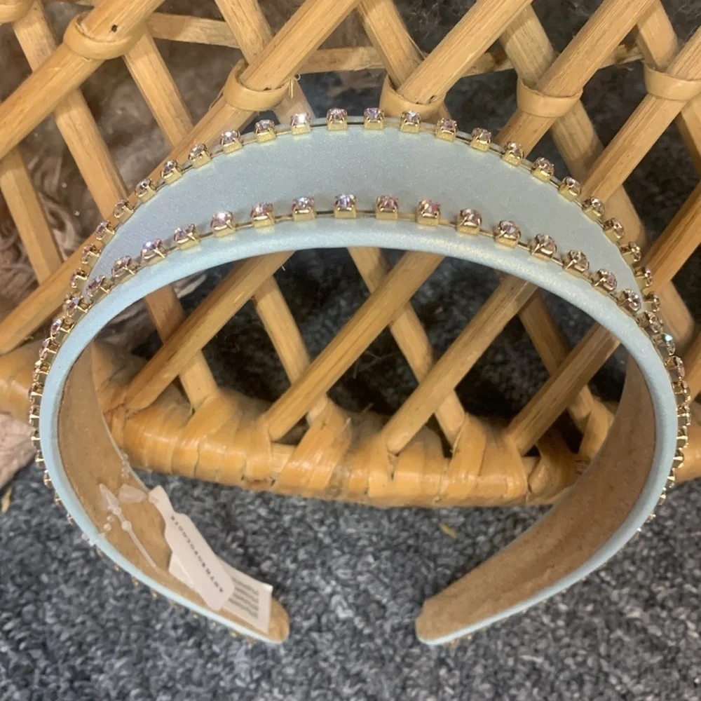 Anthropologie light green embellished headband new wtags